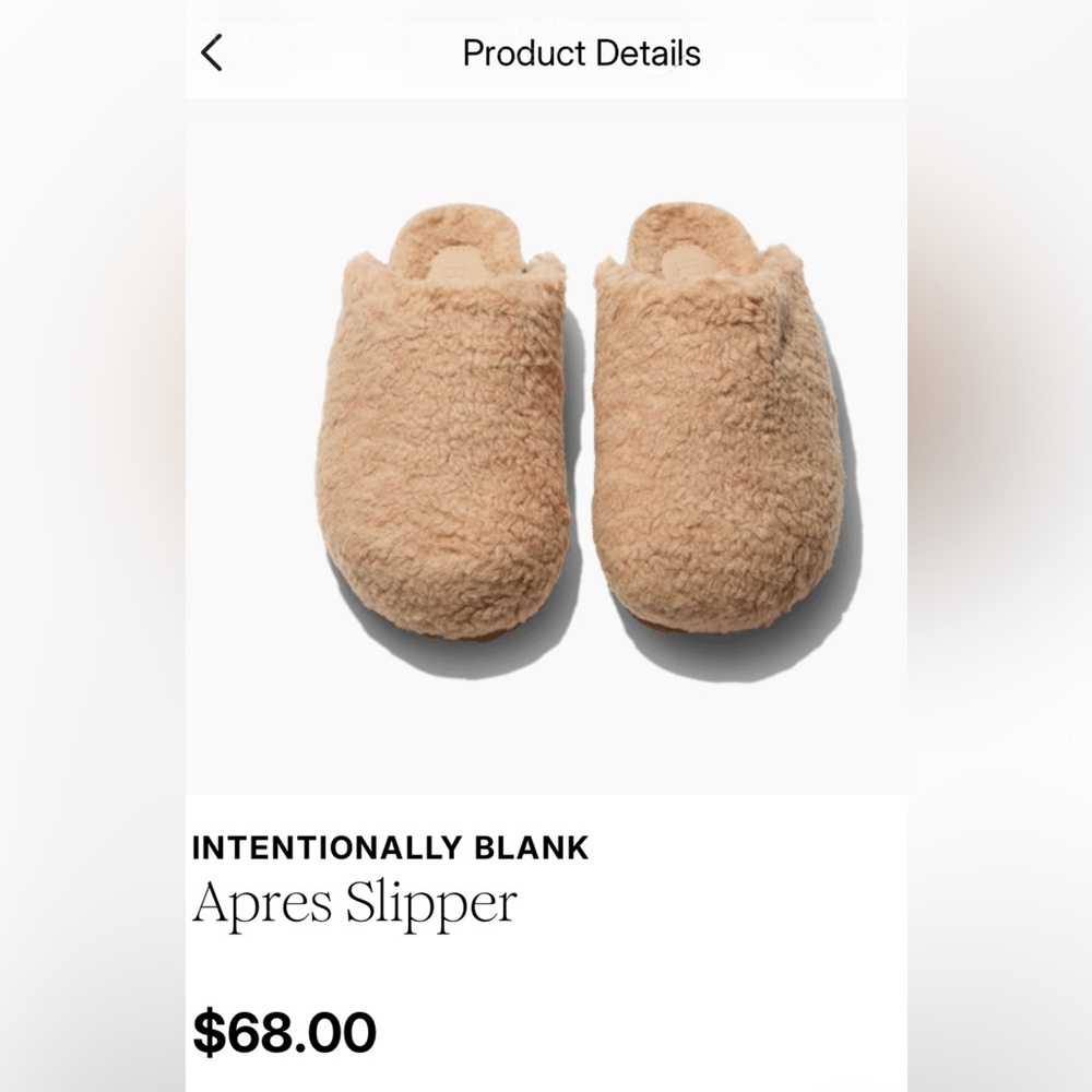 INTENTIONALLY BLANK Apres Slipper in Tan